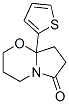 3,4,8,8a-Tetrahydro-8a-(2-thienyl)-2H-pyrrolo[2,1-b][1,3]oxazin-6(7H)-one Structure