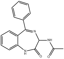 N-(2-OXO-5-PHENYL-2,3-DIHYDRO-1H-BENZO[E][1,4]DIAZEPIN-3-YL)-ACETAMIDE Structure