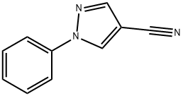 1-PHENYL-1H-PYRAZOLE-4-CARBONITRILE 구조식 이미지