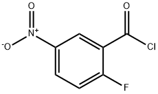 2-FLUORO-5-NITROBENZOYL CHLORIDE 구조식 이미지