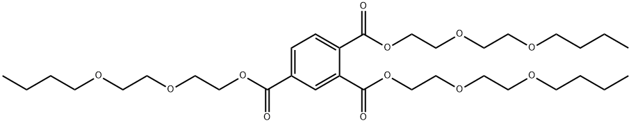 1,2,4-벤젠트리카르복실산트리스[2-(2-부톡시에톡시)에틸]에스테르 구조식 이미지