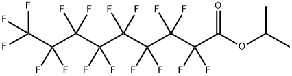 Heptadecafluorononanoic acid isopropyl ester Structure