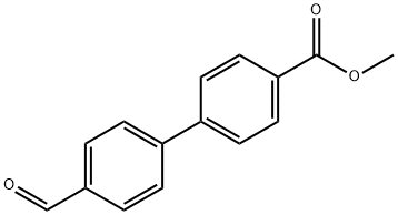 4'-포르밀비페닐-4-카르복실산메틸에스테르 구조식 이미지
