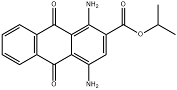 1-methylethyl 1,4-diamino-9,10-dihydro-9,10-dioxoanthracene-2-carboxylate Structure