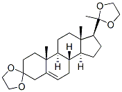 pregn-5-ene-3,20-dione bis(ethylene ketal) Structure