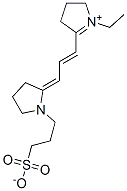 1-Ethyl-3,4-dihydro-5-[3-[1-(3-sulfonatopropyl)pyrrolidin-2-ylidene]-1-propenyl]-2H-pyrrolium 구조식 이미지