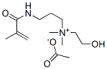 (2-hydroxyethyl)dimethyl[3-[(2-methyl-1-oxoallyl)amino]propyl]ammonium acetate Structure