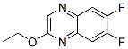 퀴녹살린,2-에톡시-6,7-디플루오로-(9CI) 구조식 이미지