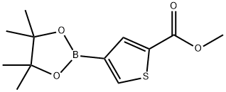 METHYL4-(4,4,5,5-TETRAMETHYL-1,3,2-DIOXABOROLAN-2-YL)THIOPHENE-2-CARBOXYLATE Structure