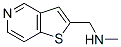 Thieno[3,2-c]pyridine-2-methanamine, N-methyl- (9CI) Structure