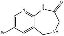7-BROMO-1,3,4,5-TETRAHYDRO-2H-PYRIDO[2,3-E][1,4]DIAZEPIN-2-ONE 구조식 이미지