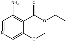 4-Pyridinecarboxylicacid,3-amino-5-methoxy-,ethylester(9CI) Structure