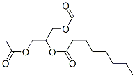 2-(아세톡시)-1-[(아세톡시)메틸]에틸옥타노에이트 구조식 이미지