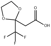 (2-TRIFLUOROMETHYL-1,3DIOXOLAN-2-YL)-ACETIC ACID Structure