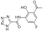 N-(3-acetyl-5-fluoro-2-hydroxyphenyl)-1H-tetrazole-5-carboxamide Structure