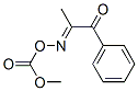 O-(methoxycarbonyl)-N-(1-methyl-2-oxo-2-phenylethylidene)hydroxylamine  구조식 이미지