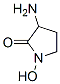 (+/-)-3-AMINO-1-HYDROXY-2-PYRROLIDONE 구조식 이미지