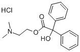 2-(DIMETHYLAMINO)ETHYL BENZILATE HYDROCHLORIDE 구조식 이미지