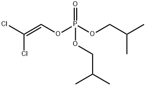 Phosphoric acid diisobutyl 2,2-dichloroethenyl ester 구조식 이미지