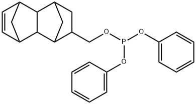 Phosphorous acid [(1,2,3,4,4a,5,8,8a-octahydro-1,4:5,8-dimethanonaphthalen)-2-yl]methyldiphenyl ester Structure