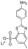 2-(4-Aminophenyl)-5-methyl-7-benzothiazolesulfonic acid lithium salt Structure