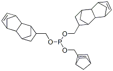 bicyclo[2.2.1]hept-5-en-2-ylmethyl bis[(1,2,3,4,4a,5,8,8a-octahydro-1,4:5,8-dimethanonaphthalen-2-yl)methyl] phosphite 구조식 이미지