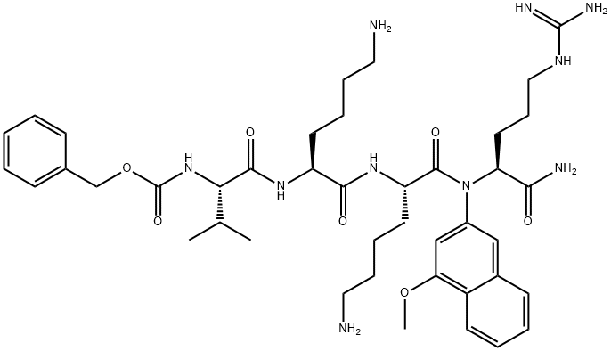 Z-VAL-LYS-LYS-ARG-4M-BETANA염산염염 구조식 이미지