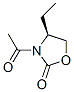 2-옥사졸리디논,3-아세틸-4-에틸-,(S)-(9CI) 구조식 이미지