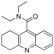 N,N-diethyl-5,6,7,8-tetrahydroacridine-9-carboxamide 구조식 이미지
