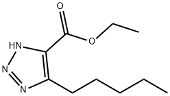 5-Pentyl-1H-1,2,3-triazole-4-carboxylic acid ethyl ester Structure