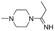 피페라진,1-(1-이미노프로필)-4-메틸-(9CI) 구조식 이미지