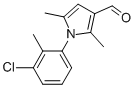 1-(3-CHLORO-2-METHYLPHENYL)-2,5-DIMETHYL-1H-PYRROLE-3-CARBALDEHYDE 구조식 이미지