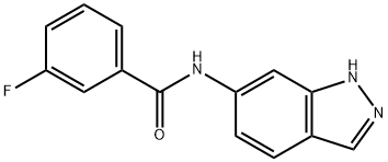 Benzamide, 3-fluoro-N-1H-indazol-6-yl- (9CI) Structure