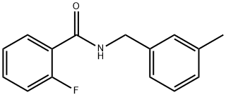 2-Fluoro-N-(3-Methylbenzyl)benzaMide, 97% Structure