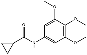 시클로프로판카르복사미드,N-(3,4,5-트리메톡시페닐)-(9CI) 구조식 이미지