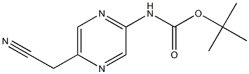(5-CyanoMethyl-pyrazin-2-yl)-carbaMic acid tert-butyl ester Structure