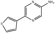 5-(3-THIENYL)-2-PYRAZINAMINE 구조식 이미지