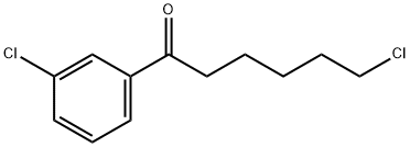 6-클로로-1-(3-클로로페닐)-1-옥소헥산 구조식 이미지
