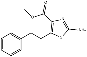 Methyl 2-amino-5-(2-phenylethyl)-1,3-thiazole-4-carboxylate 구조식 이미지