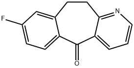 8-FLUORO-10,11-DIHYDRO-BENZO[4,5]CYCLOHEPTA[1,2-B]PYRIDIN-5-ONE 구조식 이미지