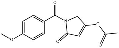 [1-(4-methoxybenzoyl)-5-oxo-2H-pyrrol-3-yl] acetate 구조식 이미지