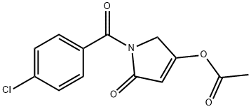 [1-(4-chlorobenzoyl)-5-oxo-2H-pyrrol-3-yl] acetate 구조식 이미지