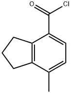 2,3-디히드로-7-메틸-1H-인덴-4-카르복실산염화물 구조식 이미지