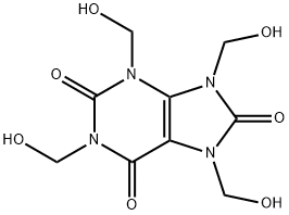 7,9-Dihydro-1,3,7,9-tetrakis(hydroxymethyl)-1H-purine-2,6,8(3H)-trione Structure