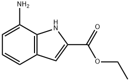1H-인돌-2-카르복실산,7-아미노-,에틸에스테르(9CI) 구조식 이미지