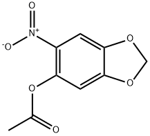 (6-nitrobenzo[1,3]dioxol-5-yl) acetate Structure