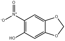 5-Hydroxy-6-nitro-1,3-benzodioxole 구조식 이미지