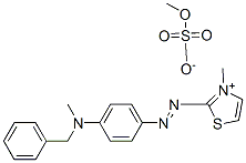 2-[[4-[벤질메틸아미노]페닐]아조]-3-메틸티아졸륨메틸황산염 구조식 이미지