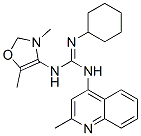 2-cyclohexyl-1-(3,5-dimethyloxazol-4-yl)-3-(2-methylquinolin-4-yl)guan idine 구조식 이미지