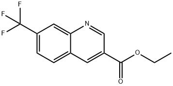 7-(TrifluoroMethyl)quinoline-3-carboxylic acid ethyl ester Structure